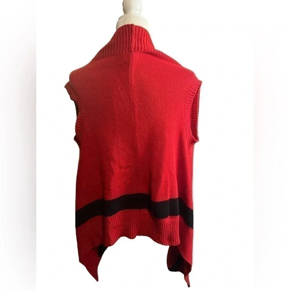 Ralph Lauren Contemporary Open Front Waterfall Vest Cardigan Size XL 16 - Picture 6 of 6